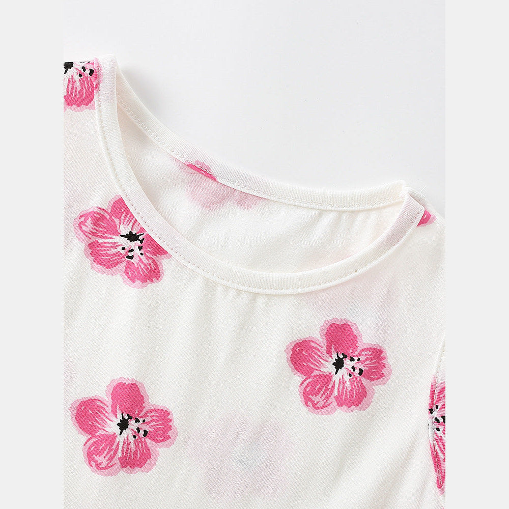MyKids-USA® Baby Kids Girls Sleeveless Floral Pattern Dress-1