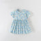 MyKids-USA® Baby Kids Girls Short Sleeves Floral Pattern Dress-0